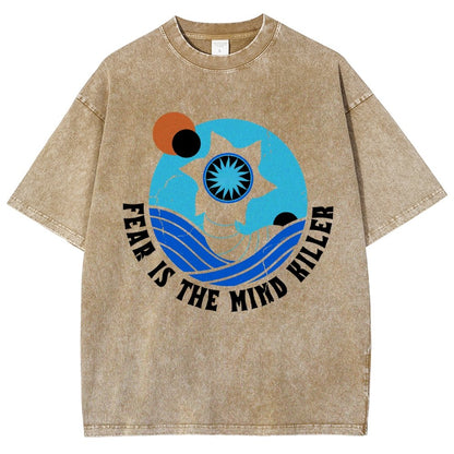 Fear Is The Mind Killer - Vintage Distressed Retro Scifi Vintage Distressed T-shirt