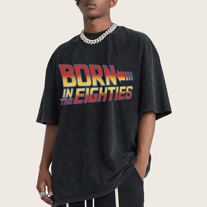 Born In The Eighties Vintage Distressed T-shirt
