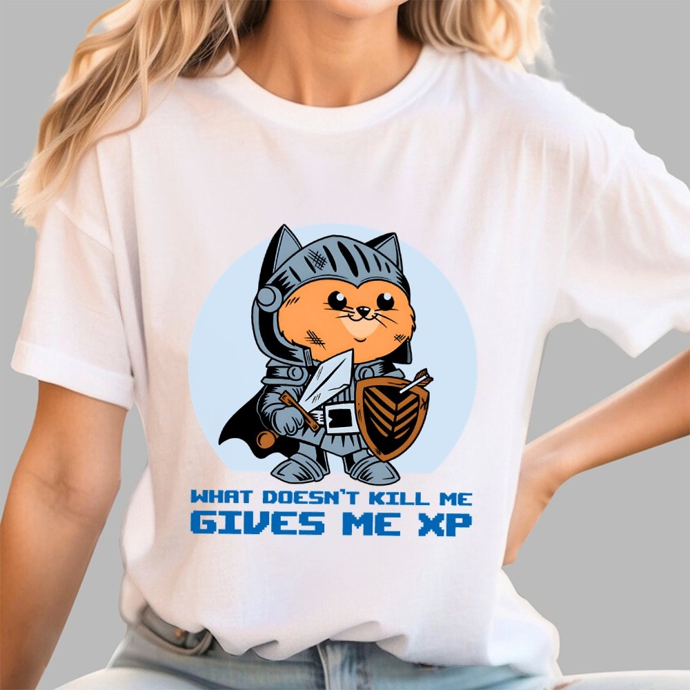 Gives Me XP Cat Geek T-Shirt