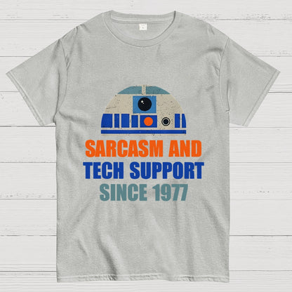 Providing Sarcasm and Tech Support Since 1977 Geek T-Shirt
