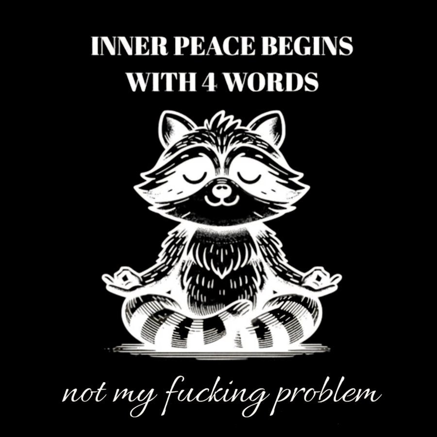 Inner Peace Begins With Four Words Vintage Distressed Washed Tank