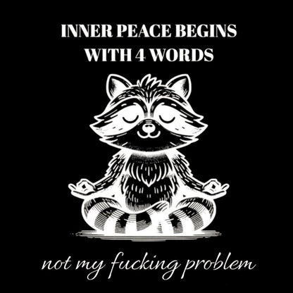 Inner Peace Begins With Four Words Vintage Distressed Washed Tank