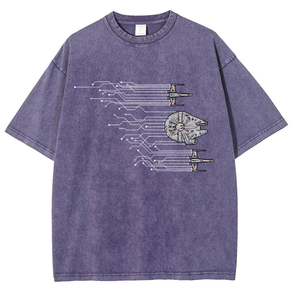 Microships – The Fastest Circuit in the Galaxy Vintage Distressed T-shirt