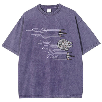 Microships – The Fastest Circuit in the Galaxy Vintage Distressed T-shirt