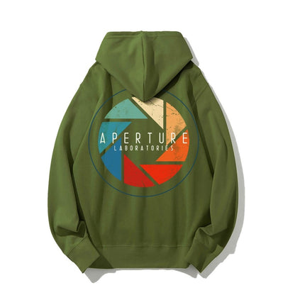 Aperture Printed Back Unisex Cotton Hoodie