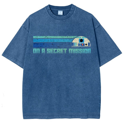 On A Secret Mission Vintage Distressed T-shirt