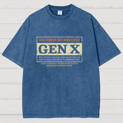 RATED GEN X Vintage Distressed T-shirt