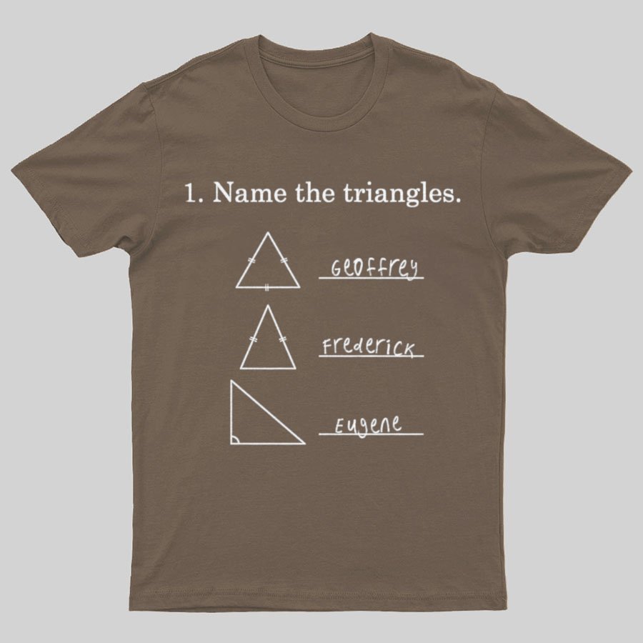 Triangular naming Math Funny Nerd T-Shirt
