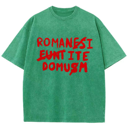 Romani Ite Domum Vintage Distressed T-shirt