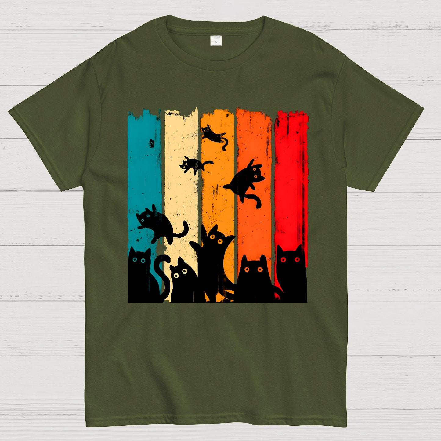 Retro Kitty Chaos Geek T-Shirt