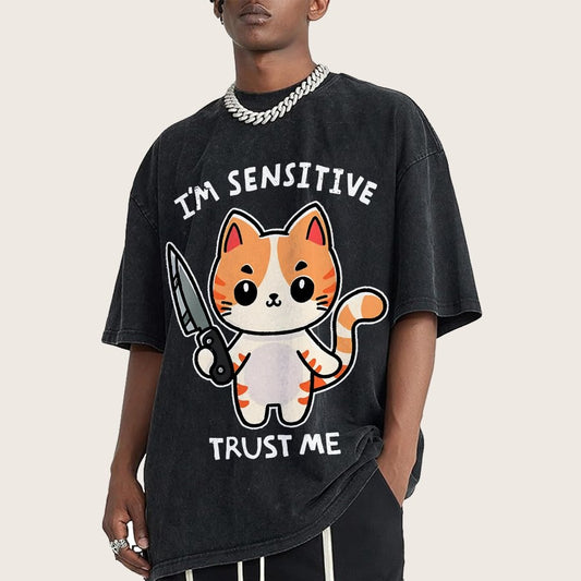 I'm Sensitive Vintage Distressed T-shirt