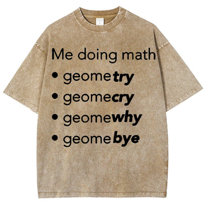 Me Doing Math Vintage Distressed T-shirt