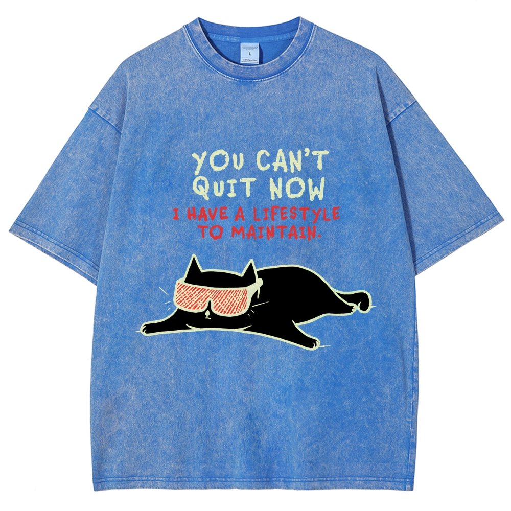 You Can't Quit Now Vintage Distressed T-shirt