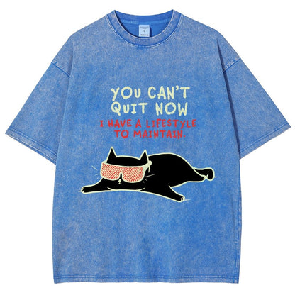 You Can't Quit Now Vintage Distressed T-shirt