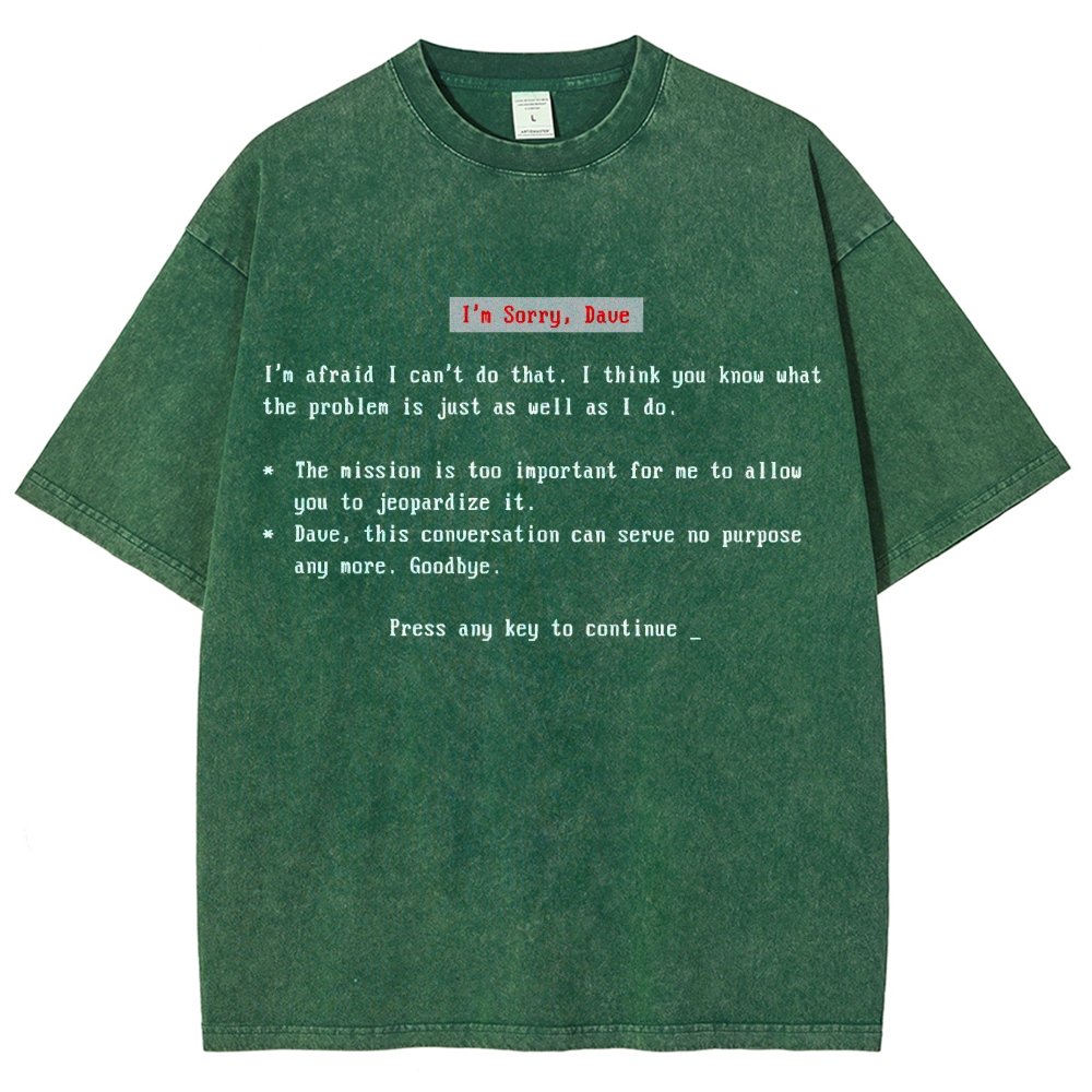 Blue Screen of AI Vintage Distressed T-shirt