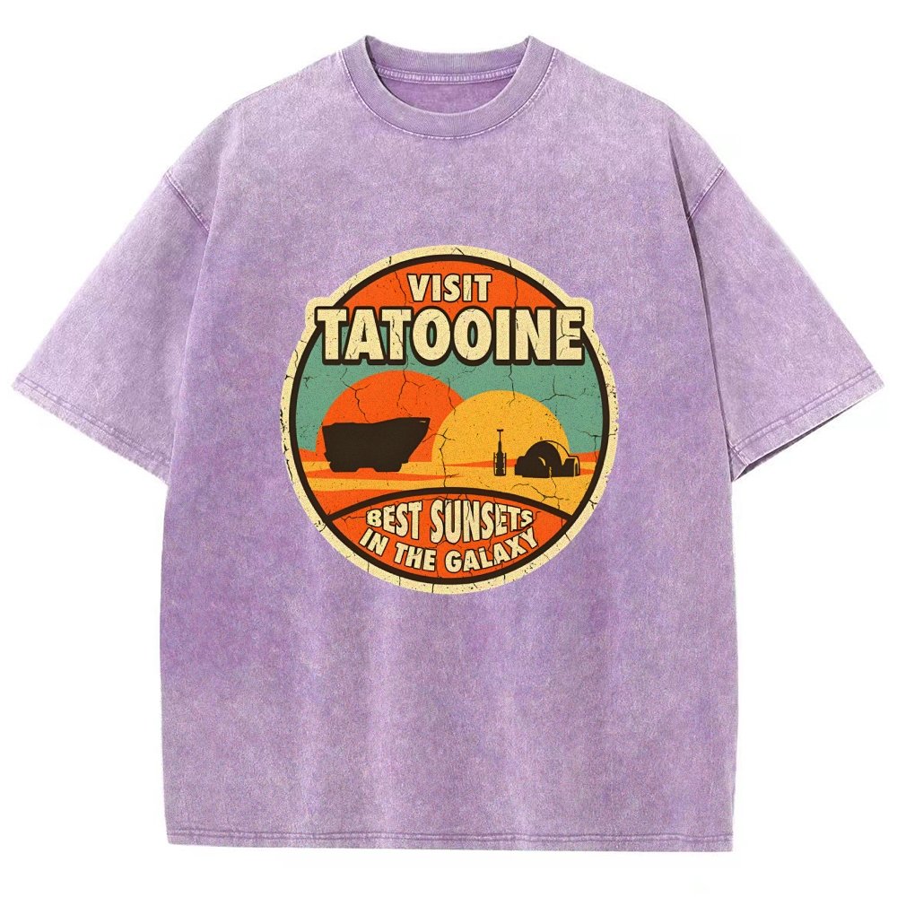 Best Sunsets In The Galaxy Vintage Distressed T-shirt