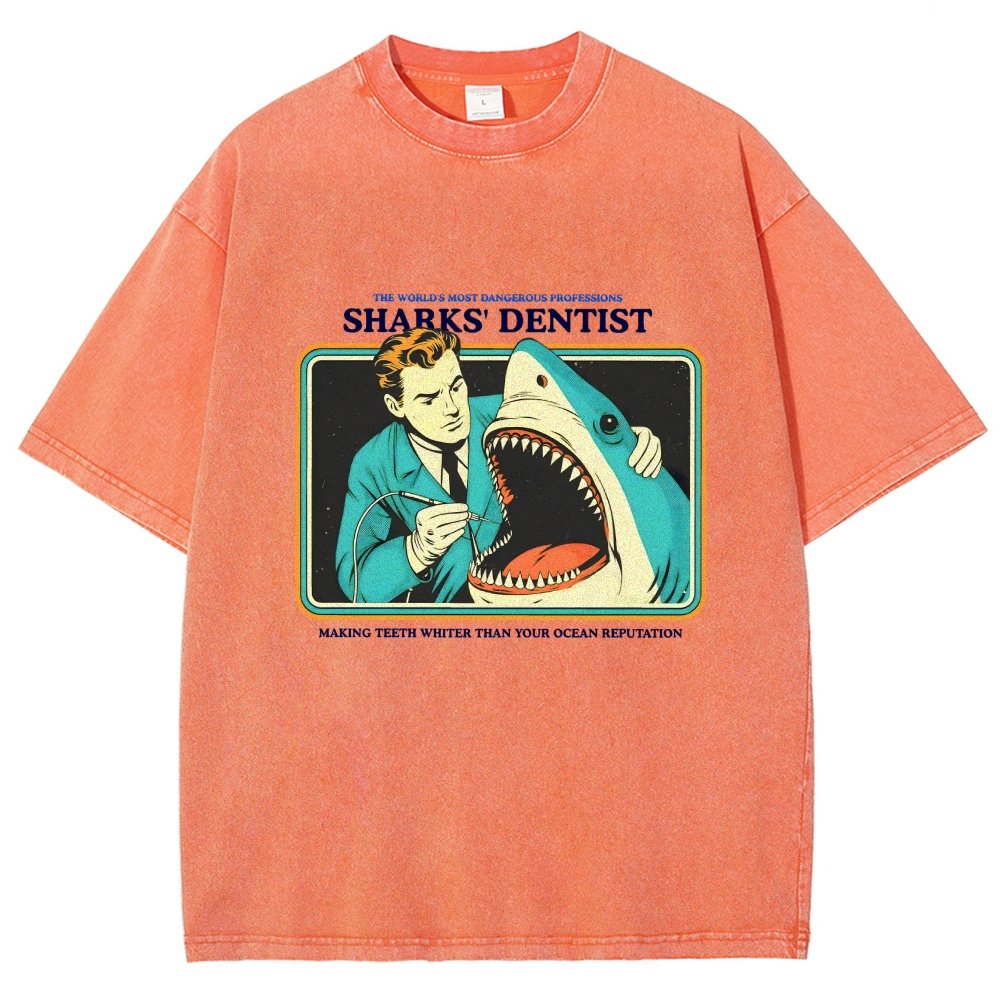 Sharks Dentist Vintage Distressed T-shirt