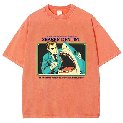 Sharks Dentist Vintage Distressed T-shirt