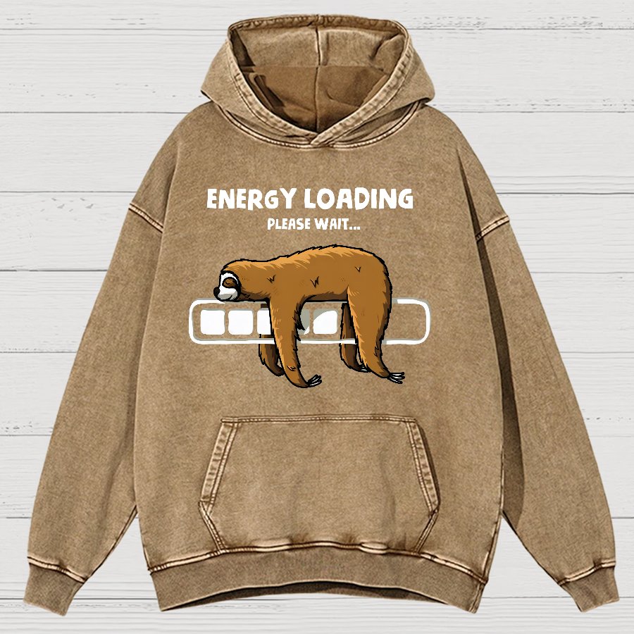 Energy Loading Vintage Distressed Hoodie