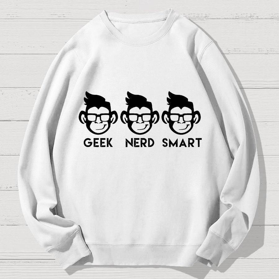 Geek Nerd Smart Geek Cotton Sweatshirt