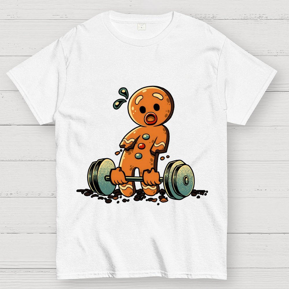Gingerbread Workout Loosing Arms Geek T-Shirt