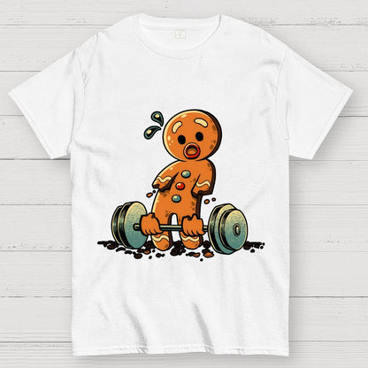 Gingerbread Workout Loosing Arms Geek T-Shirt
