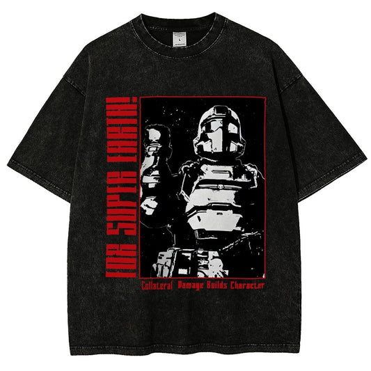 Tactical Star Soldier Vintage Distressed T-shirt