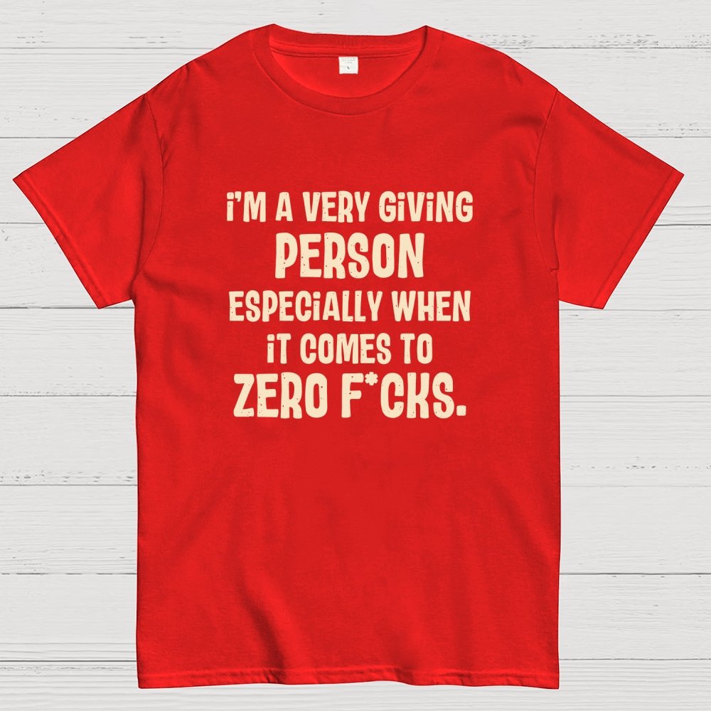 Zero Fcks Geek T-Shirt