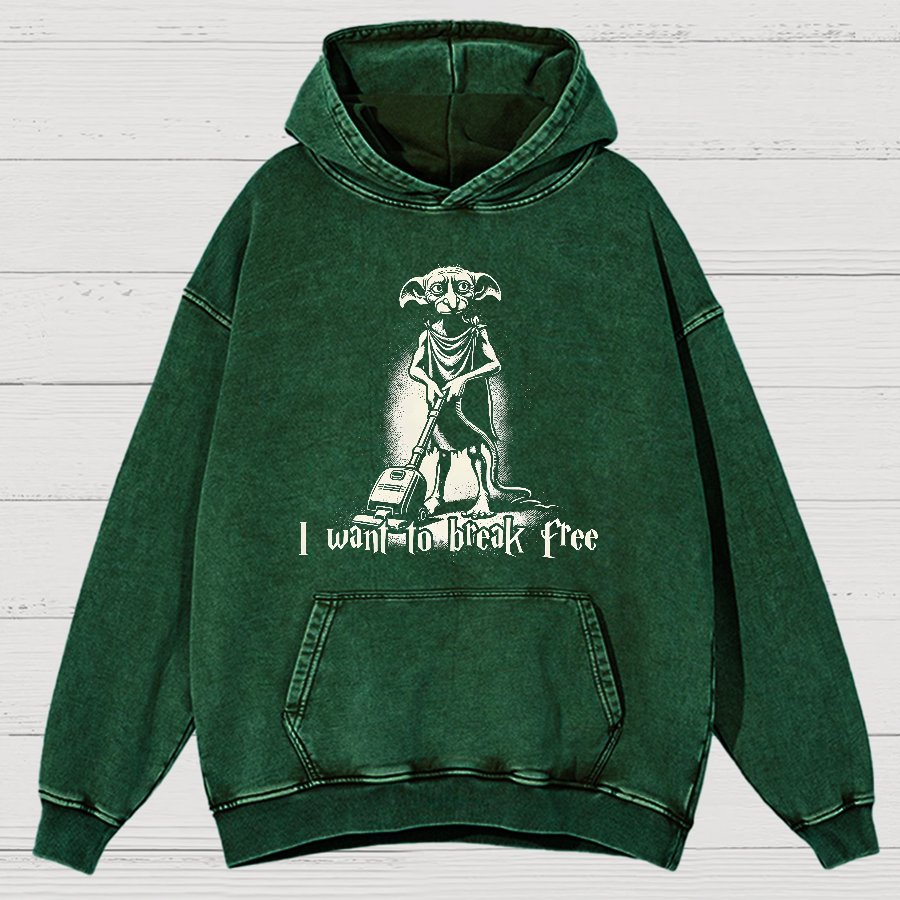 I Want To Break Free Nerdy Vintage Distressed Hoodie