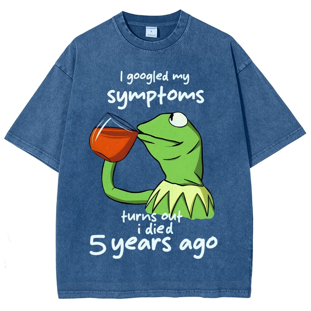 Goolged Symptoms Vintage Distressed T-shirt