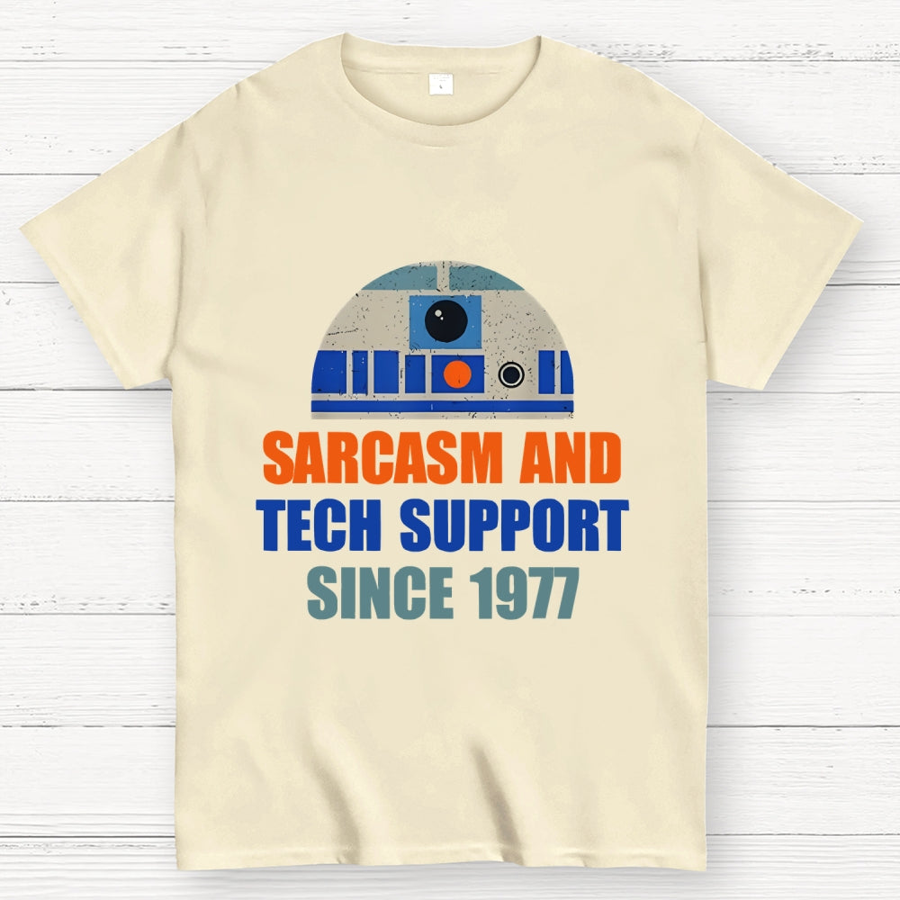 Providing Sarcasm and Tech Support Since 1977 Geek T-Shirt