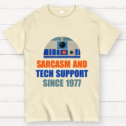 Providing Sarcasm and Tech Support Since 1977 Geek T-Shirt