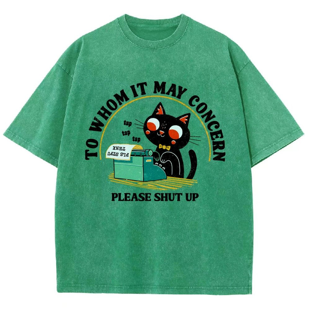 To Whom It May Concern Vintage Distressed T-shirt