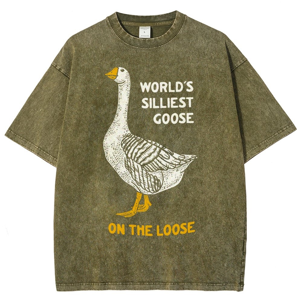 World's Silliest Goose Vintage Distressed T-shirt