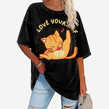 Love YourSelf Vintage Distressed T-shirt