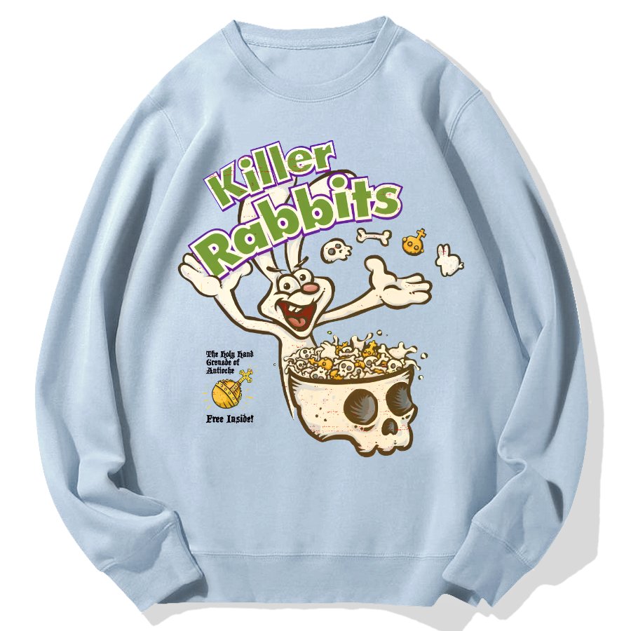 Killer Rabbit Cereal Geek Cotton Sweatshirt