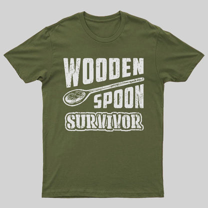 Wooden Spoon Survivor Geeky T-Shirt