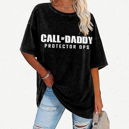 Gamer Dad Call of Daddy Vintage Distressed T-shirt