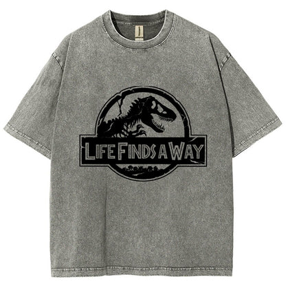 Life Finds A Way Vintage Distressed T-shirt