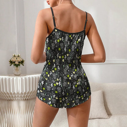 Robot Maintenance Women's Geek Suspender Cami Set