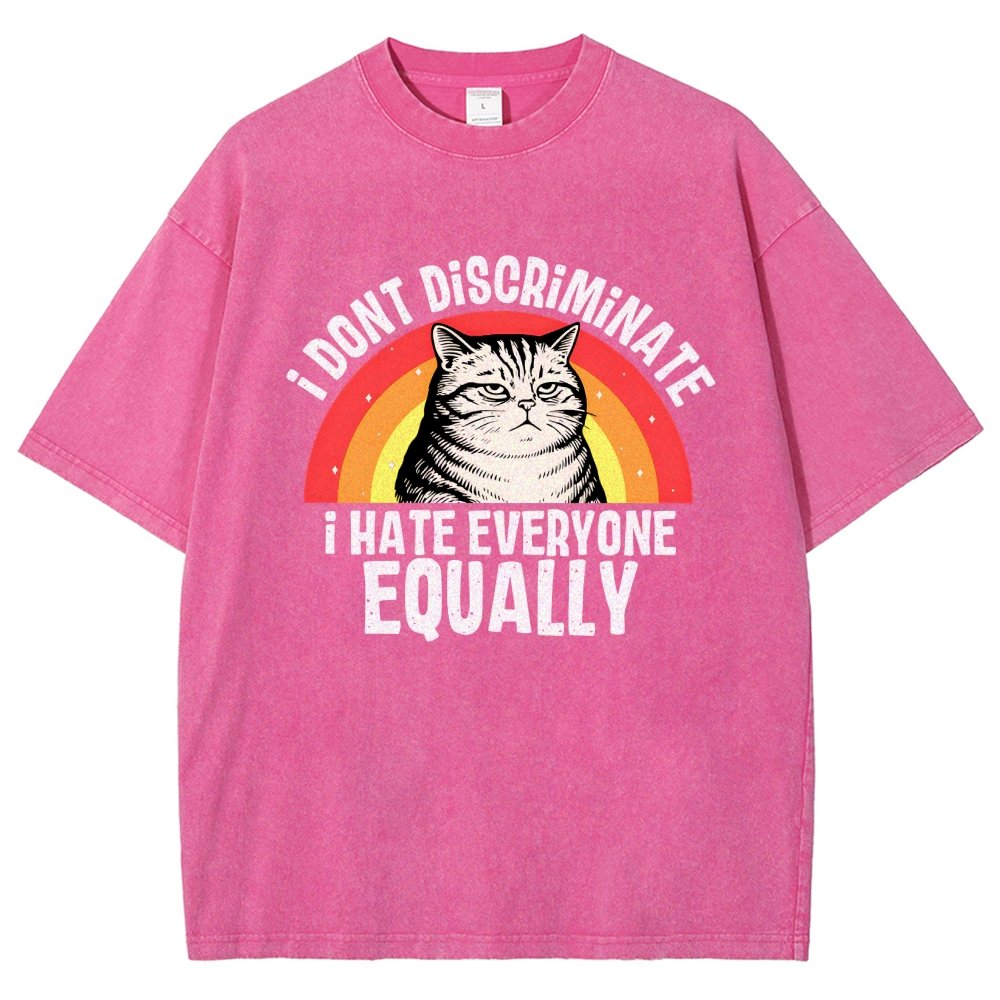 I Hate Everyone Equally Vintage Distressed T-shirt