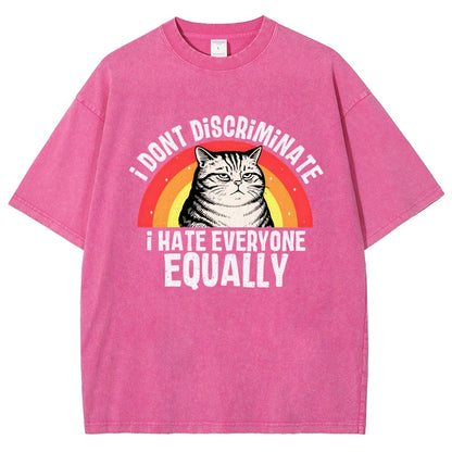 I Hate Everyone Equally Vintage Distressed T-shirt
