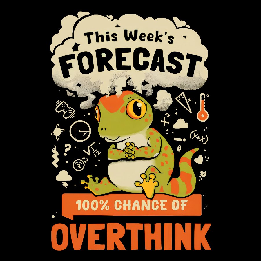 100% Chance Of Overthinking Geek Cotton Sweatshirt
