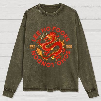 Mystery Place's (Mythical Beasts of London) Washed Long Sleeve Tee