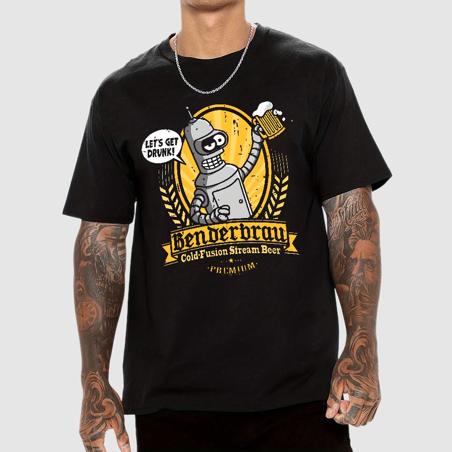 Beer Festival Machines Get Drunk Geek T-Shirt