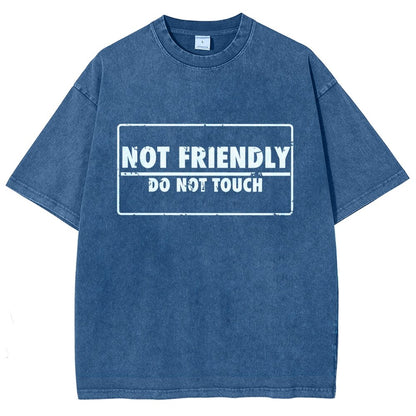 Not friendly stamp Vintage Distressed T-shirt