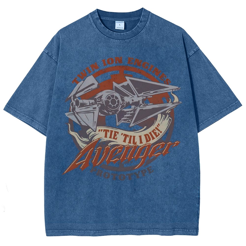WING 'Til I Die! Vintage Distressed T-shirt