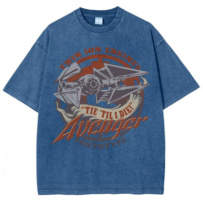 WING 'Til I Die! Vintage Distressed T-shirt