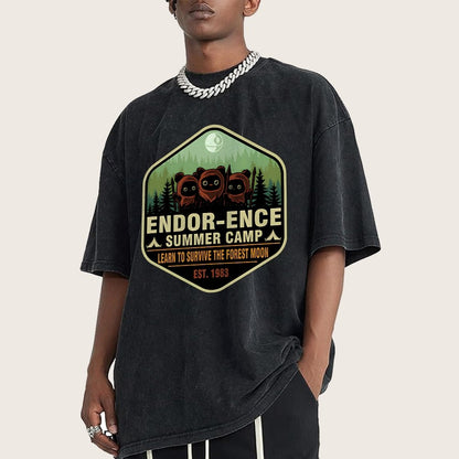 Elysian-Ence Vintage Distressed T-shirt