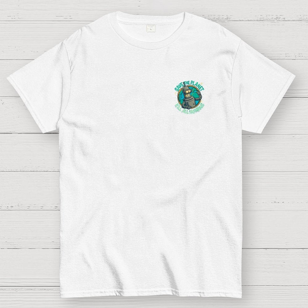 Yippee-Ki-Yay Front And Back Printing Geek T-Shirt